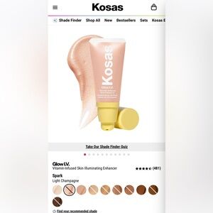 Kosas Glow I.V. Skin Enhancer - Soft Pink